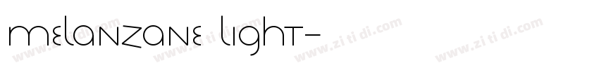 Melanzane Light字体转换